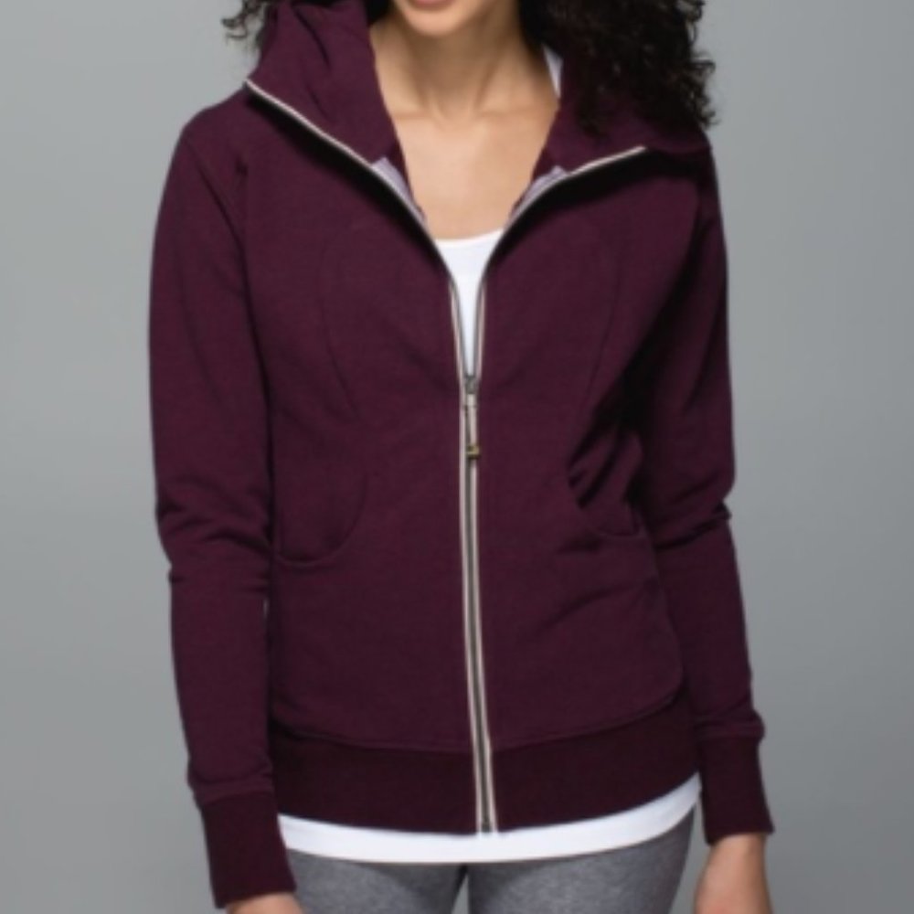 lululemon On the Daily Hoodie heathered bordeaux